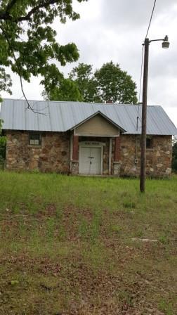 an old schoolhouse in Izard County