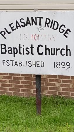 Pleasant Ridge church sign